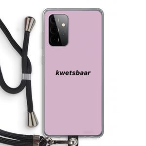 CaseCompany kwetsbaar: Samsung Galaxy A72 5G Transparant Hoesje met koord