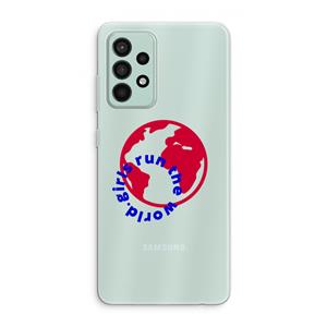 CaseCompany Run The World: Samsung Galaxy A52s 5G Transparant Hoesje