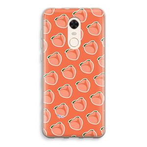 CaseCompany Just peachy: Xiaomi Redmi 5 Transparant Hoesje