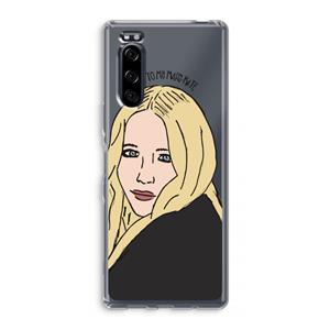 CaseCompany Mary Kate: Sony Xperia 5 Transparant Hoesje