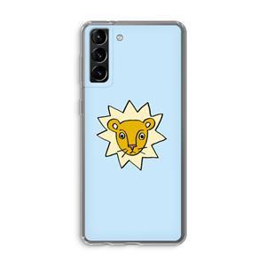 CaseCompany Kleine leeuw: Samsung Galaxy S21 Plus Transparant Hoesje