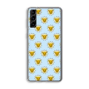 CaseCompany Leeuwenkoppen: Samsung Galaxy S21 Plus Transparant Hoesje