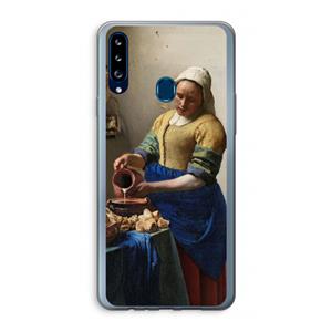 CaseCompany The Milkmaid: Samsung Galaxy A20s Transparant Hoesje