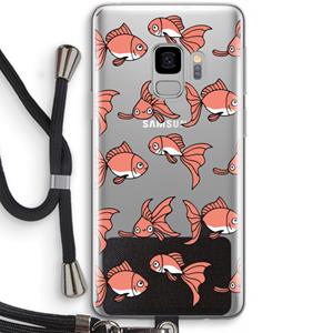 CaseCompany Blub: Samsung Galaxy S9 Transparant Hoesje met koord