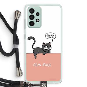 CaseCompany GSM poes: Samsung Galaxy A52s 5G Transparant Hoesje met koord