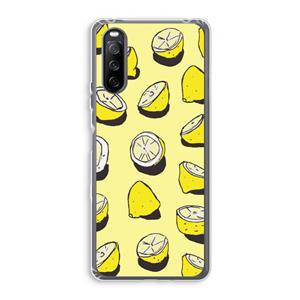 CaseCompany When Life Gives You Lemons...: Sony Xperia 10 III Transparant Hoesje