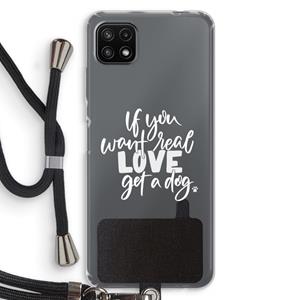 CaseCompany Partner in crime: Samsung Galaxy A22 5G Transparant Hoesje met koord