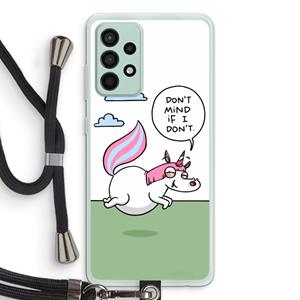 CaseCompany Unicorn: Samsung Galaxy A52s 5G Transparant Hoesje met koord