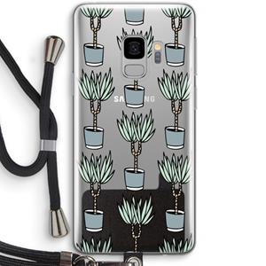 CaseCompany Boompje: Samsung Galaxy S9 Transparant Hoesje met koord