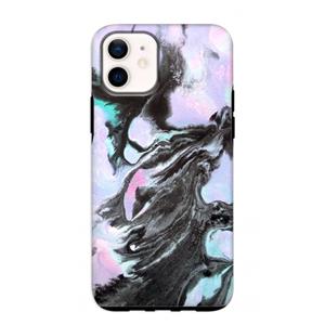 CaseCompany Pastel zwart: iPhone 12 mini Tough Case