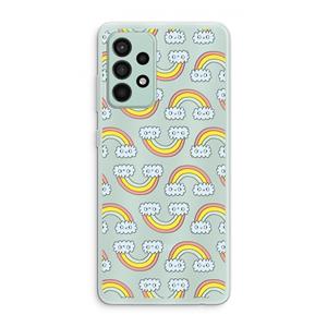 CaseCompany Regenboog: Samsung Galaxy A52s 5G Transparant Hoesje