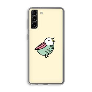 CaseCompany Birdy: Samsung Galaxy S21 Plus Transparant Hoesje