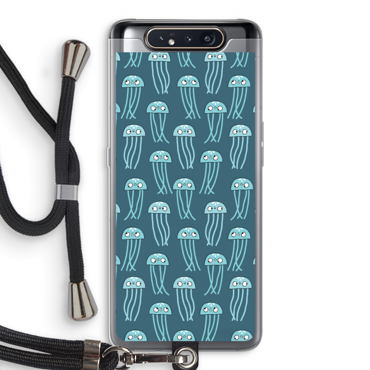 CaseCompany Kwallie: Samsung Galaxy A80 Transparant Hoesje met koord