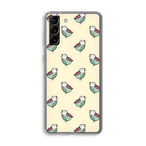 CaseCompany Vogeltjes: Samsung Galaxy S21 Plus Transparant Hoesje