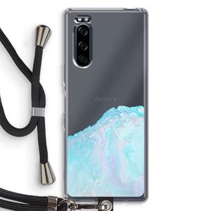 CaseCompany Fantasie pastel: Sony Xperia 5 Transparant Hoesje met koord