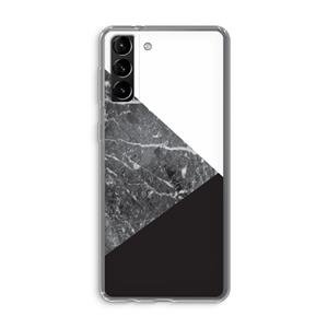 CaseCompany Combinatie marmer: Samsung Galaxy S21 Plus Transparant Hoesje