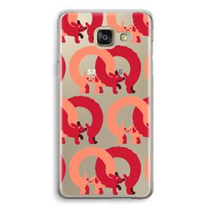 CaseCompany Dogs: Samsung Galaxy A5 (2016) Transparant Hoesje
