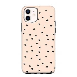 CaseCompany Kleine kattenkopjes: iPhone 12 mini Tough Case