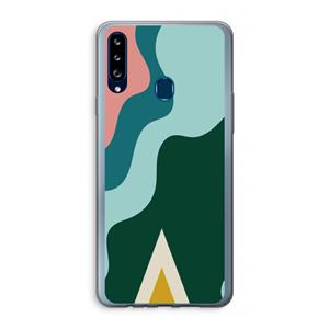 CaseCompany Noor B: Samsung Galaxy A20s Transparant Hoesje