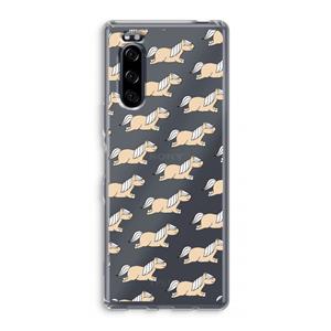 CaseCompany Ponys: Sony Xperia 5 Transparant Hoesje