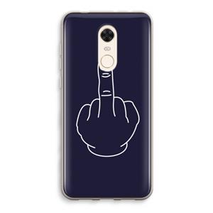 CaseCompany F**k U: Xiaomi Redmi 5 Transparant Hoesje