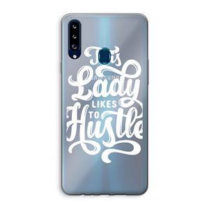 CaseCompany Hustle Lady: Samsung Galaxy A20s Transparant Hoesje