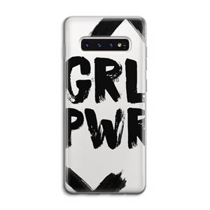 CaseCompany Girl Power #2: Samsung Galaxy S10 4G Transparant Hoesje