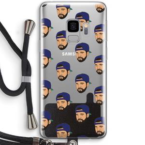 CaseCompany Drake Away: Samsung Galaxy S9 Transparant Hoesje met koord