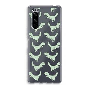 CaseCompany Dinos: Sony Xperia 5 Transparant Hoesje