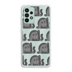 CaseCompany Cats: Samsung Galaxy A52s 5G Transparant Hoesje
