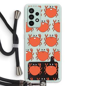 CaseCompany Krab: Samsung Galaxy A52s 5G Transparant Hoesje met koord