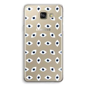 CaseCompany Eyes pattern: Samsung Galaxy A5 (2016) Transparant Hoesje