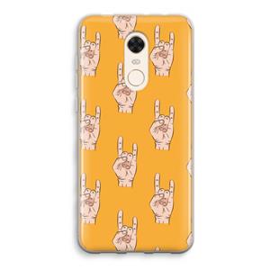 CaseCompany Rock: Xiaomi Redmi 5 Transparant Hoesje