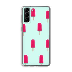 CaseCompany Waterijsje: Samsung Galaxy S21 Plus Transparant Hoesje