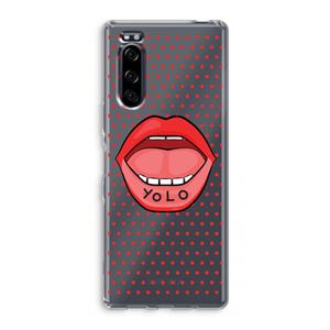 CaseCompany Yolo Denise: Sony Xperia 5 Transparant Hoesje
