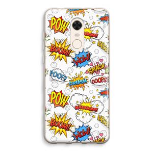 CaseCompany Pow Smack: Xiaomi Redmi 5 Transparant Hoesje