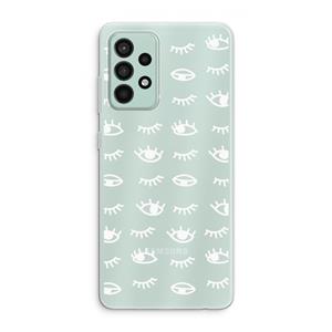 CaseCompany Eye pattern #3: Samsung Galaxy A52s 5G Transparant Hoesje