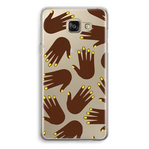 CaseCompany Hands dark: Samsung Galaxy A5 (2016) Transparant Hoesje