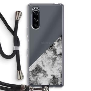 CaseCompany Onweer: Sony Xperia 5 Transparant Hoesje met koord