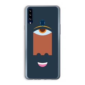CaseCompany Mono M: Samsung Galaxy A20s Transparant Hoesje