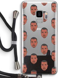 CaseCompany Kanye Call Me℃: Samsung Galaxy S9 Transparant Hoesje met koord
