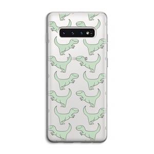 CaseCompany Dinos: Samsung Galaxy S10 4G Transparant Hoesje