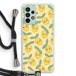 CaseCompany Citroenen: Samsung Galaxy A52s 5G Transparant Hoesje met koord
