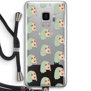 CaseCompany King Kylie: Samsung Galaxy S9 Transparant Hoesje met koord