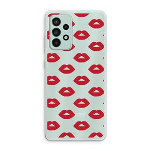 CaseCompany Lips: Samsung Galaxy A52s 5G Transparant Hoesje