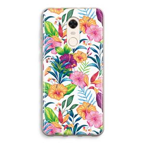 CaseCompany Tropisch 2: Xiaomi Redmi 5 Transparant Hoesje