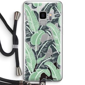 CaseCompany This Sh*t Is Bananas: Samsung Galaxy S9 Transparant Hoesje met koord