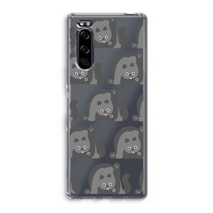 CaseCompany Cats: Sony Xperia 5 Transparant Hoesje