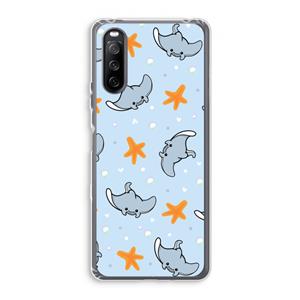 CaseCompany Manta: Sony Xperia 10 III Transparant Hoesje