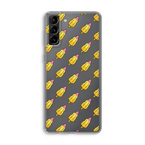 CaseCompany Waterijsjes: Samsung Galaxy S21 Plus Transparant Hoesje